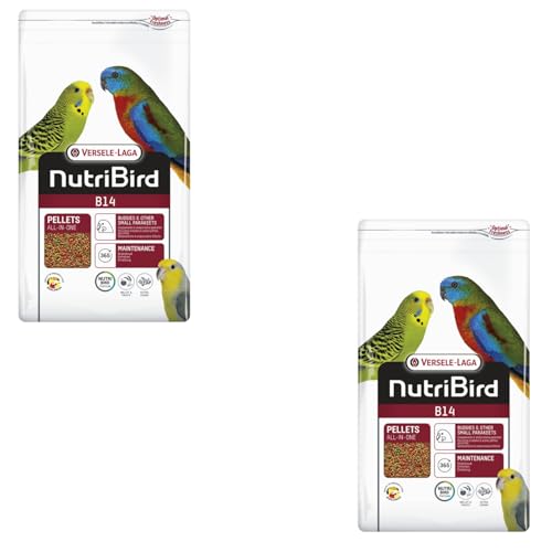 Versele-Laga NutriBird B14 | Doppelpack | 2 x 800 g | Erhaltungsfutter für Wellensittiche und andere kleine Sittiche | Zur Unterstützung der Darmflora | Ausgewogenes Futter Versele-Laga NutriBird B14 | Doppelpack | 2 x 800 g | Erhaltungsfutter für Wellensittiche und andere kleine Sittiche | Zur Unterstützung der Darmflora | Ausgewogenes Futter von Versele-Laga