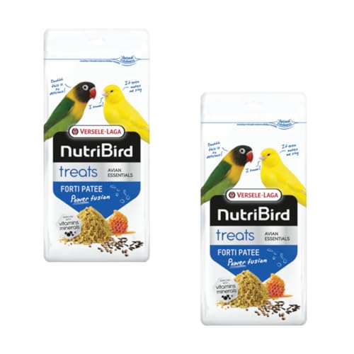Versele-Laga NutriBird Treats Forti Patee Power Fusion | Doppelpack | 2 x 250 g | Ergänzungsfutter für Zimmervögel | Mit Vitaminen, Mineralstoffen & Spurenelementen | Mit Lysin & Methionin Versele-Laga NutriBird Treats Forti Patee Power Fusion | Doppelpack | 2 x 250 g | Ergänzungsfutter für Zimmervögel | Mit Vitaminen, Mineralstoffen & Spurenelementen | Mit Lysin & Methionin von Versele-Laga