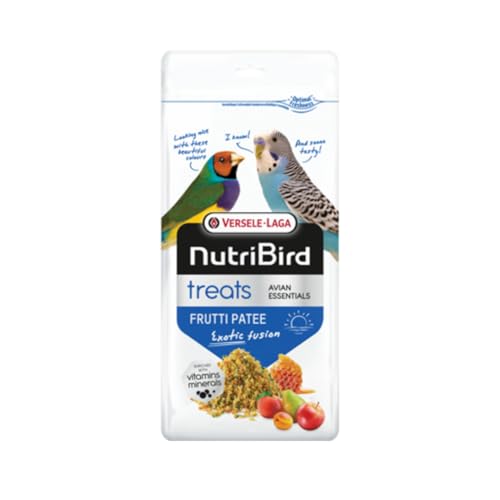 Versele-Laga NutriBird Treats Frutti Patee Exotic Fusion | 250 g | Ergänzungsfutter für alle kleinen Zimmervögel | Mit Vitaminen, Mineralstoffen & Spurenelementen | Mit Lysin & Methionin Versele-Laga NutriBird Treats Frutti Patee Exotic Fusion | 250 g | Ergänzungsfutter für alle kleinen Zimmervögel | Mit Vitaminen, Mineralstoffen & Spurenelementen | Mit Lysin & Methionin von Versele-Laga