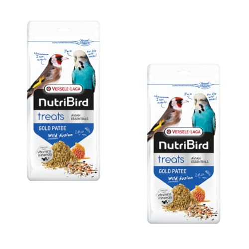 Versele-Laga NutriBird Treats Gold Patee Wild Fusion | Doppelpack | 2 x 250 g | Ergänzungsfutter für alle Zimmervögel | Mit Wildsamen, Maden & Gammarus | Mit Honig Versele-Laga NutriBird Treats Gold Patee Wild Fusion | Doppelpack | 2 x 250 g | Ergänzungsfutter für alle Zimmervögel | Mit Wildsamen, Maden & Gammarus | Mit Honig von Versele-Laga