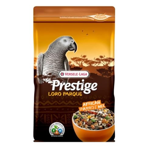 Versele-Laga Prestige Loro Parque African Parrot Mix | 2,5 kg | Ergänzungsfuttermittel für afrikanische Papageien | Angereicherte Samenmischung für optimale Kondition von Versele-Laga