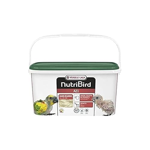 VERSELE-LAGA - NutriBird A21 - Handaufzuchtfutter für Jungpapageien - Amazonenpapagei, Palmkakadu, Großsittich - Eiweißreich - 3kg von Versele-Laga