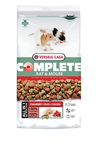 VERSELE-LAGA - Complete Rat & Mouse - Eiweißreiches extrudiertes Alleinfutter für Ratten und Mäuse - 2kg von Versele-Laga