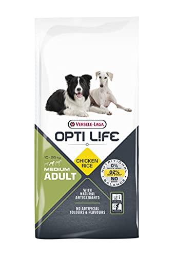 VERSELE-LAGA - Opti Life Adult Medium - Trockenfutter für Hunde - Mittelgroße Rassen - 12,5kg von Versele-laga