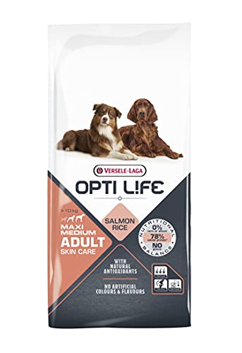 VERSELE-LAGA - Opti Life Adult Skin Care Medium & Maxi - Trockenfutter für große und mittelgroße Hunde - 12,5kg von Versele-Laga