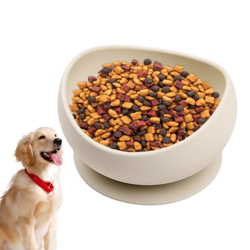 Silikon Hundenapf - rutschfeste Katzen Futterteller, Saugnäpfe Mit Erhöhten Kanten, Zum Füttern Von Nass Und Trockenfutter Für Welpen Und Kätzchen, Verhindert das Verschütten von Futter und Wasser von Vesidoloy