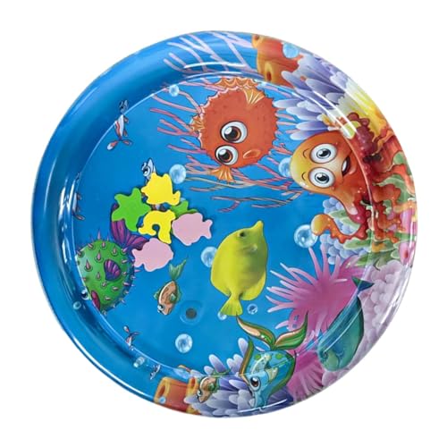 Vesidoloy Cat Water Play Matte, Wassersensorikspiel Matte | Haustiere Babys sensorische Spielen Wassermatte - Kühle Spaß beim Spielen von Sleeping Waterbed Home Outside Entertainment für kleinen von Vesidoloy