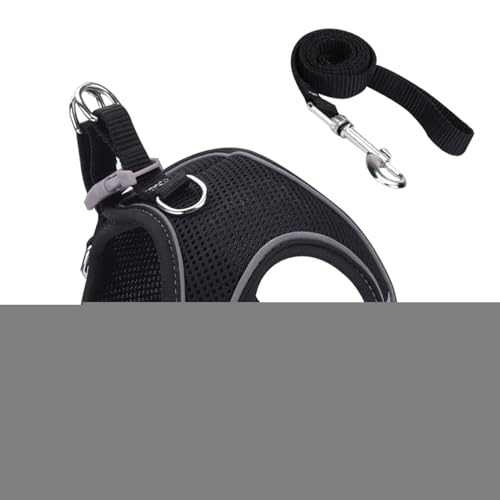 Vesidoloy Katzengeschirr, verstellbares Katzengeschirr, Welpenhalsband, Haustierzubehör für kleine, mittelgroße und große Tiere, Reiserucksack, Outdoor-Wandern von Vesidoloy