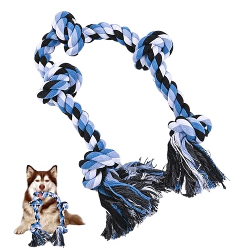 Vesidoloy Rope Hundespielzeug | Zerrspielzeug Für Welpen,Kauseil Für Große Und Mittelgroße Hunde Starke Kauer Langeweile Linderung,Langeweile Entlastung Draußen Drinnen von Vesidoloy