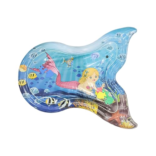 Vesidoloy Wasserspielmatte für Katzen, sensorische Wassermatte,Aufblasbares Kinderpad mit Meeresmuster | Verdickte Hundematte für Spielzeit und Stimulation Vesidoloy Wasserspielmatte für Katzen, sensorische Wassermatte,Aufblasbares Kinderpad mit Meeresmuster | Verdickte Hundematte für Spielzeit und Stimulation von Vesidoloy