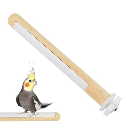 Vogelstange Ständer – Vogel-Sitzstangen für Käfig, Vogelzweig, Papageienständer, Schleifstange, multifunktional, stabil, Klettern, Stehspielzeug, Sittiche, Schleifgabel für Nymphensittiche, Lovebirds von Vesidoloy
