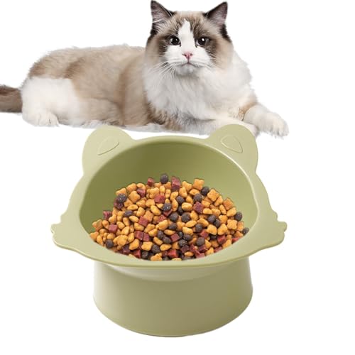 Gekippte Schüsseln für Katzen,400 ml erhöhte Futternäpfe mit großem Fassungsvermögen - Niedlicher Futterspender für Haustiere für Zuhause, Zoohandlung, Futternapf in Lebensmittelqualität für Vesone von Vesone
