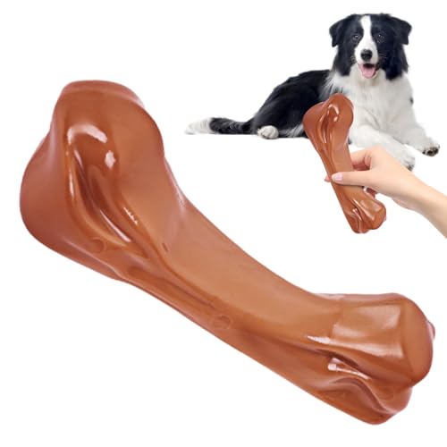 Vesone Hundeknochenspielzeug, Kauknochen für Hunde,Robuster Hundekauknochen für Aggressive Kauer | Knochenförmiges Kauspielzeug für Haustiere für die Zahnreinigung großer und mittelgroßer Rassen von Vesone