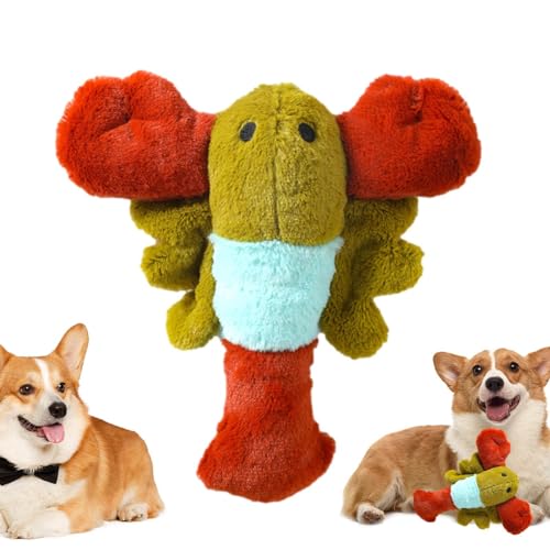 Vesone Quietschspielzeug für Hunde - Welpenspielzeug,Langlebiges, weiches, entzückendes, Flauschiges Welpen-Quietschspielzeug mit Tiermotiv für aggressives Kauen und Apportieren von Haustieren von Vesone