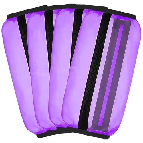 Fliegengamaschen aus Nylon, transparent, für Pferde, bequeme und atmungsaktive Beinbandagen mit elastischen Bändern, ideal für den Langzeitgebrauch, 4 Stück von Vestamore