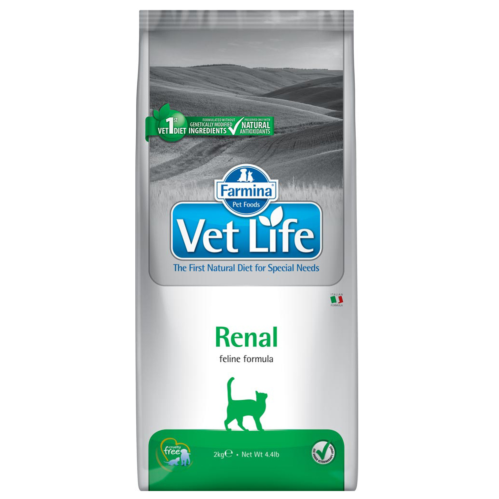 Farmina Vet Life Renal Feline - Sparpaket: 3 x 2 kg von Vet Life Cat