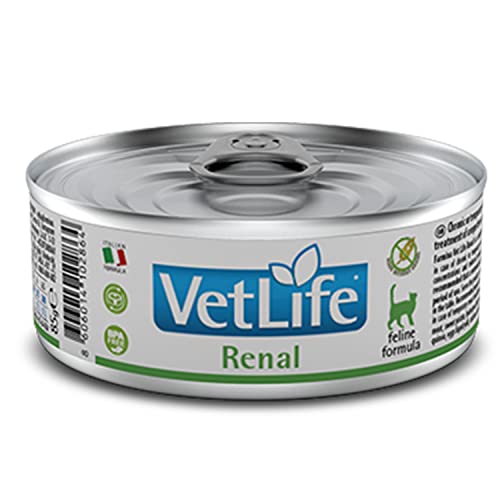 Farmina Vet Life Pastete Katzenfutter (Nassfutter, ohne Gentechnik und Getreide, erstellt zusammen mit der Fakultät für Tierernährung der Universität von Neapel Federico II, Portionsgröße: 80 g) von Vet Life