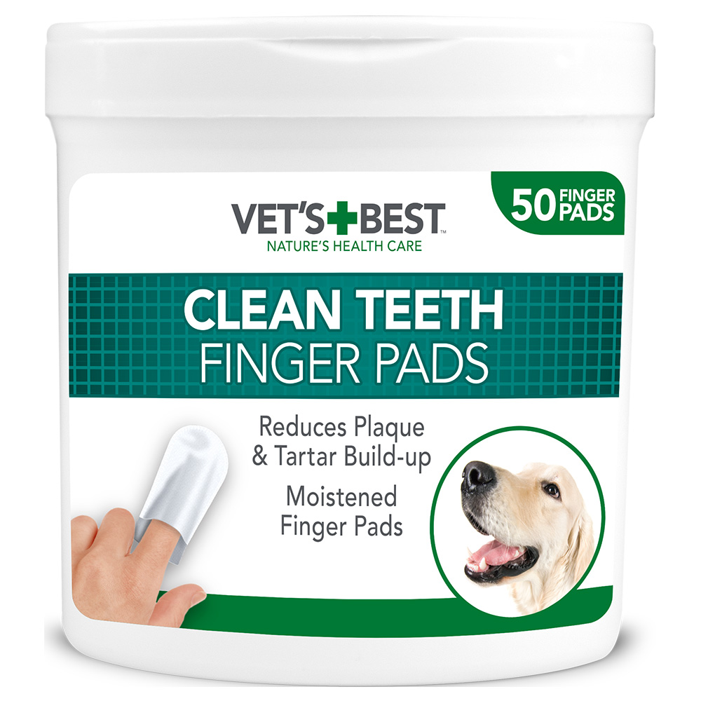 Vet's Best® Clean Zahn-Reinigungspads - 50 Pads von Vet's Best