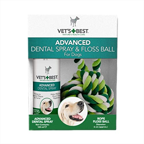 Vet's Best Advanced Dental Spray & Floss Ball für Hunde von Vet's Best