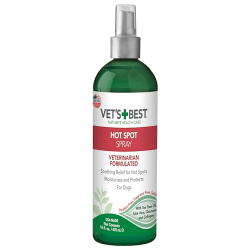 Vet’s Best Dog Hot Spot Itch Relief Spray |Relieves Dog Dry Skin, Rash, Scratching, Licking, Itchy Skin, and Hot Spots |No-Sting and Alcohol Free, 470ml Vet’s Best Dog Hot Spot Itch Relief Spray |Relieves Dog Dry Skin, Rash, Scratching, Licking, Itchy Skin, and Hot Spots |No-Sting and Alcohol Free, 470ml von Vet's Best