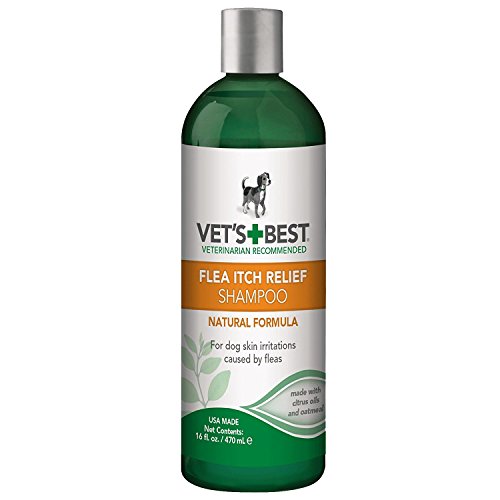 Vet's Best Floh Juckreiz Relief Hundeshampoo | Floh Biss Relief für Hunde | Hilft lindern Reizung und Juckreiz von Flohbefall 470ml von Vet's Best