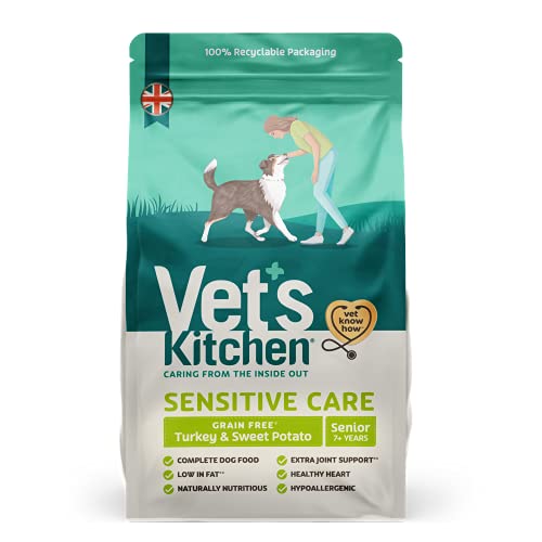 Vet's Kitchen Trockenfutter für Hunde, Senioren, getreidefrei, Truthahn & Süßkartoffel, 2,2 kg von Vet's Kitchen