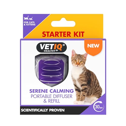 VETIQ Serene Calming Portable Diffuser Starter Kit For Cats & Kittens, Help Calm, Relax & Ease Separation Angst, Anxiousness or Hyperactivity, No Plugs or Electricity Needed, 6ml Refill (Pack of 1) VETIQ Serene Calming Portable Diffuser Starter Kit For Cats & Kittens, Help Calm, Relax & Ease Separation Angst, Anxiousness or Hyperactivity, No Plugs or Electricity Needed, 6ml Refill (Pack of 1) von VetIQ
