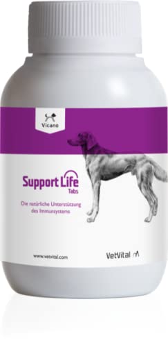 VetVital Vicano Support Life | 100 Tabletten | Ergänzungsfuttermittel für Hunde | Zur Verbesserung der Lebensqualität | kann zur Unterstützung des Immunsystems beitragen von VetVital