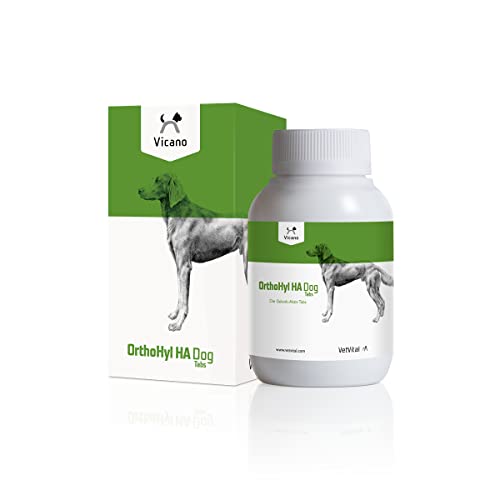 VetVital Vicano OrthoHyl HA Dog | 120 Tabletten | Ergänzungsfuttermittel für Hunde | Zur Unterstützung der Beweglichkeit und der Gelenkgesundheit | Mit Hyaluronsäure VetVital Vicano OrthoHyl HA Dog | 120 Tabletten | Ergänzungsfuttermittel für Hunde | Zur Unterstützung der Beweglichkeit und der Gelenkgesundheit | Mit Hyaluronsäure von VetVital