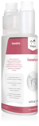 VetVital Viequo Haemoforte | 1000 ml | Ergänzungsfuttermittel für Pferde | Zur Unterstützung des Spurenelement- und Vitaminbedarfs bei Zuchtstuten und Deckhengsten von VetVital