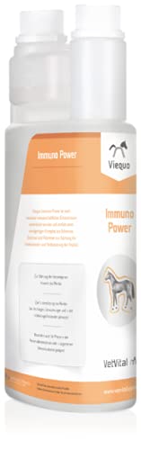 VetVital Viequo Immuno Power | 1 l | Ergänzungsfuttermittel für Pferde | Zur Unterstützung der körpereigenen Abwehr | Bei Impfungen, Entwurmungen oder der Rekonvaleszenzphase von VetVital