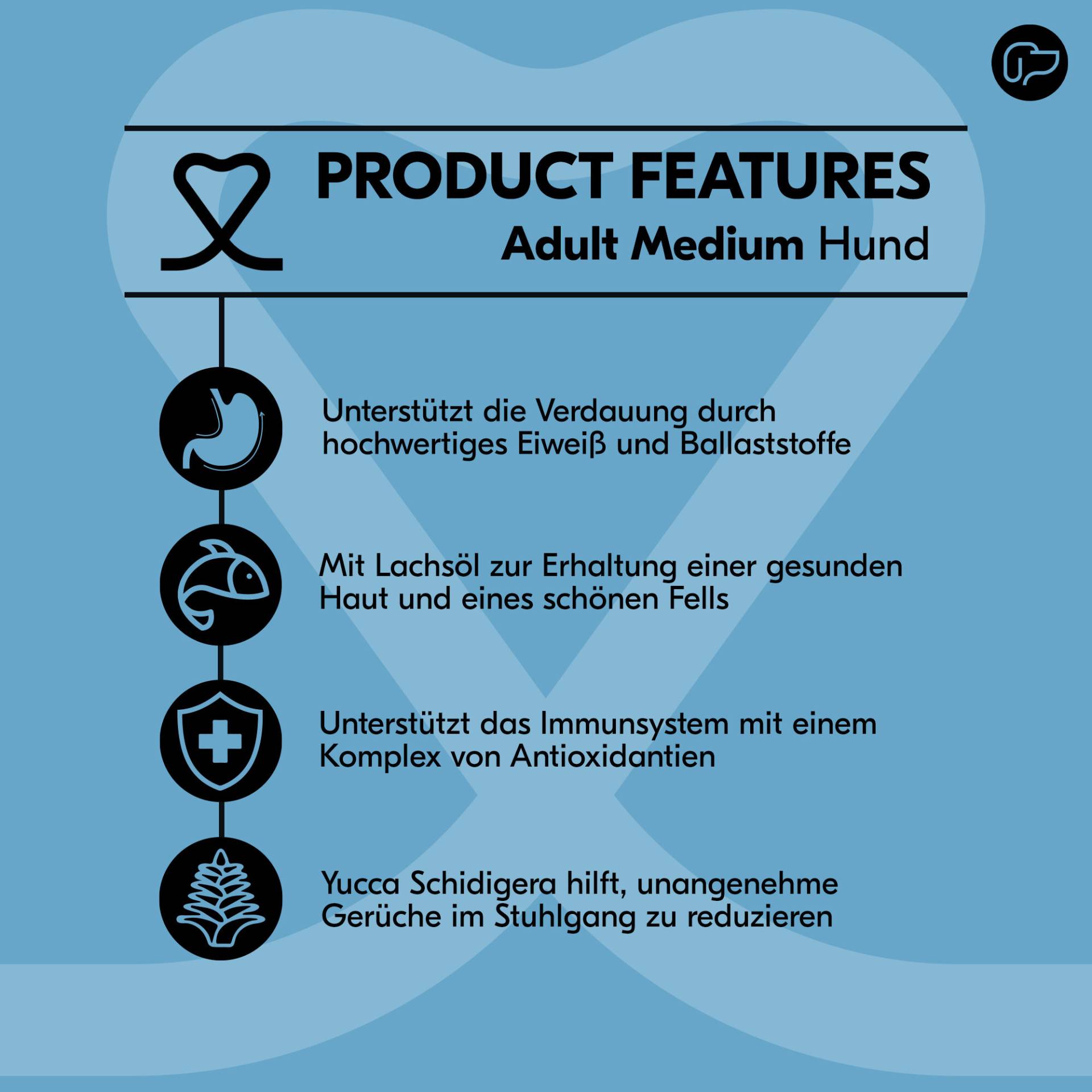 Vetality Adult Medium Dog - 3 x 3 kg Vetality Adult Medium Dog - 3 x 3 kg von Vetality