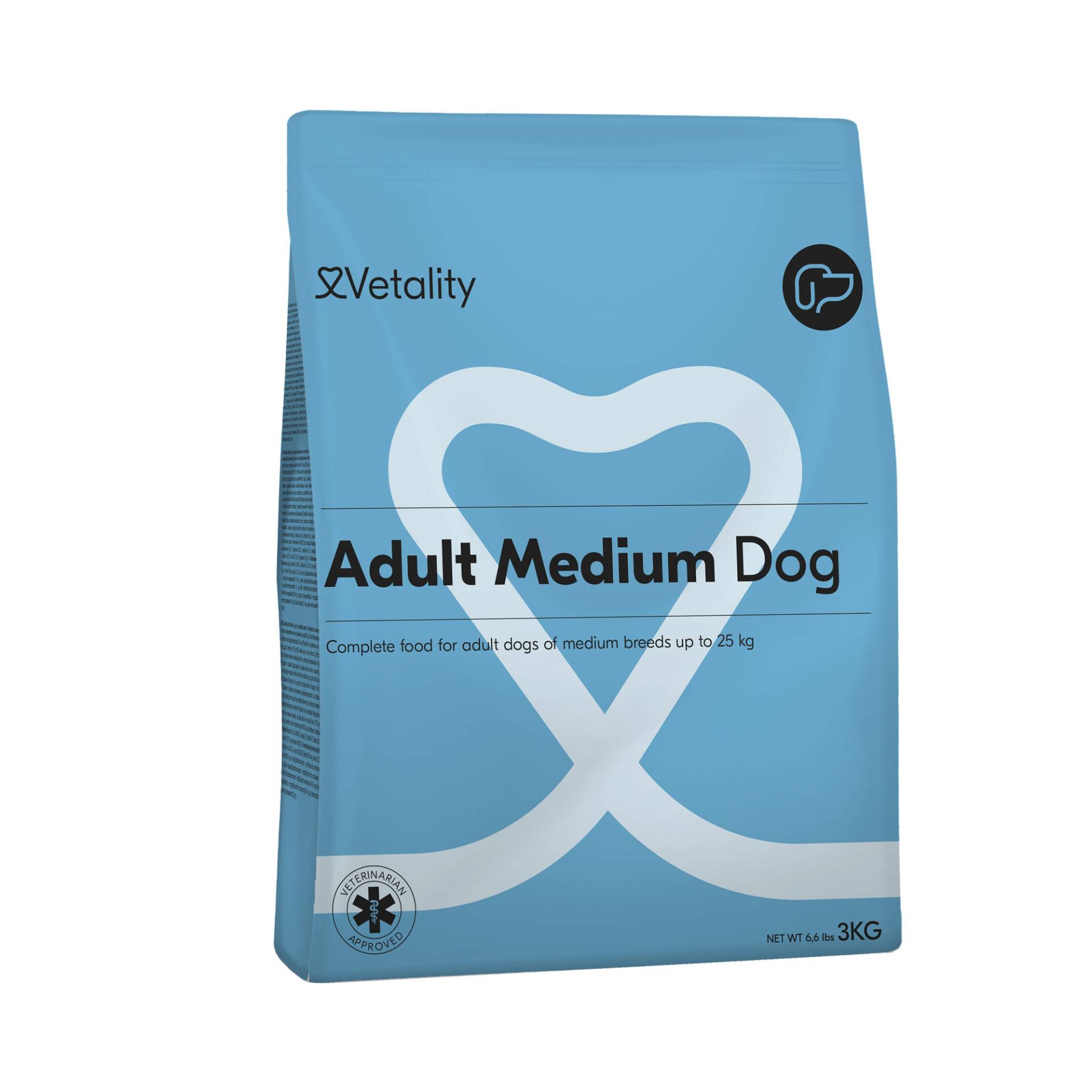 Vetality Adult Medium Dog - 3 x 3 kg von Vetality
