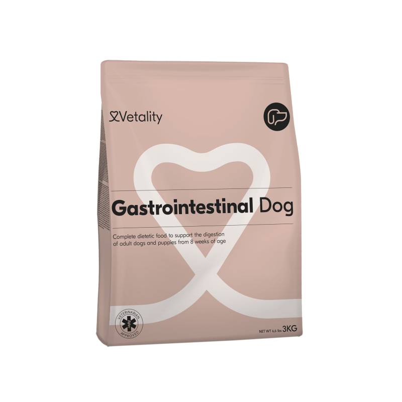 Vetality Gastrointestinal Dog - 3 kg + 6 x 400 g Gastrointestinal Dog Wet von Vetality