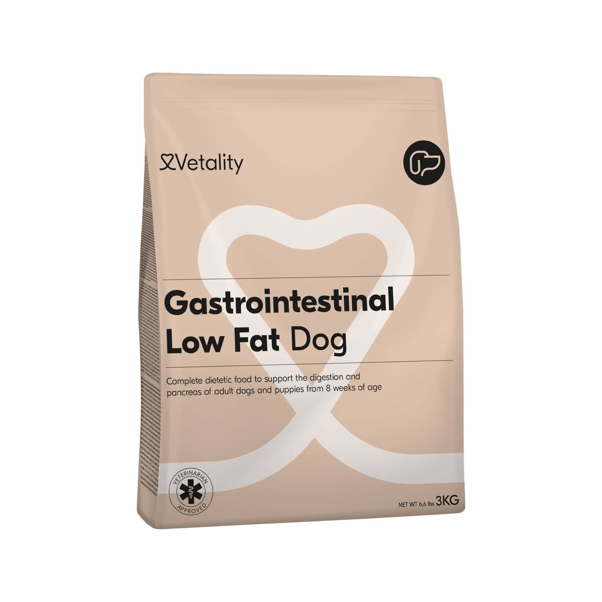 Vetality Gastrointestinal Low Fat Hundefutter - 2 x 3 kg von Vetality