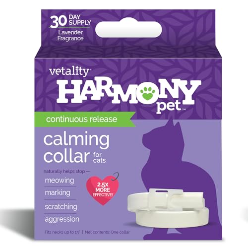 Vetality Harmony Pet Beruhigendes Halsband für Katzen, 1 Stück Vetality Harmony Pet Beruhigendes Halsband für Katzen, 1 Stück von Vetality