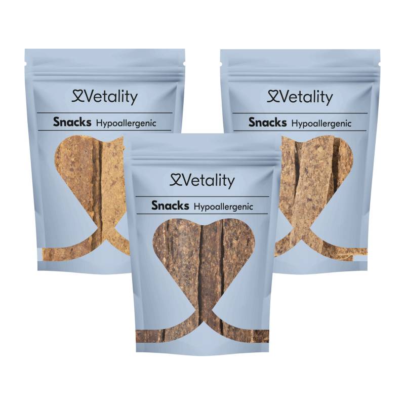 Vetality Hypoallergene Fleischstreifen - Hirsche - 200 Gramm von Vetality