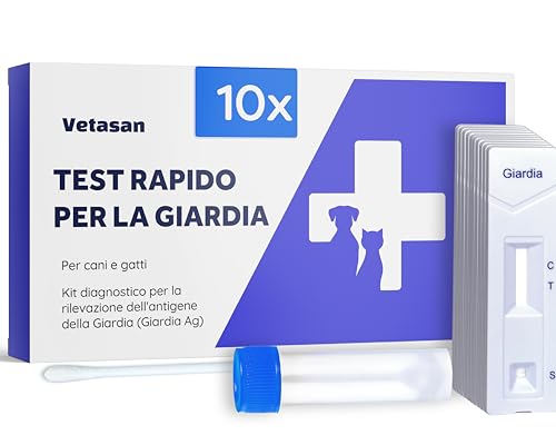 Vetasan 10x Giardien Schnelltest für Hund & Katze I Professioneller Giardientest zuverlässig & schnell I 98,3% Genauigkeit I Giardien Test, Giardia Test Vetasan 10x Giardien Schnelltest für Hund & Katze I Professioneller Giardientest zuverlässig & schnell I 98,3% Genauigkeit I Giardien Test, Giardia Test von Vetasan