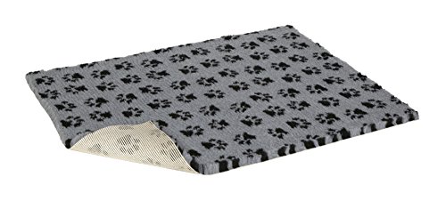 Vetbed rutschfest, Grau mit schwarzem Pfotenabdruck, 137,2 x 76,2 cm Vetbed rutschfest, Grau mit schwarzem Pfotenabdruck, 137,2 x 76,2 cm von Vetbed