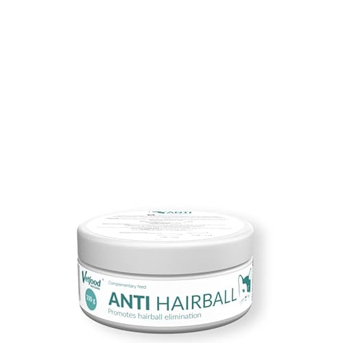 Vetfood Anti Hairball | 100g | Ergänzungsfutter für Katzen | Kann bei der Haarballenbildung helfen | Pulver mit Haferfasern und Flohsamensamen von Vetfood