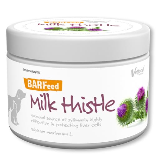 Vetfood BARFeed Mariendistel | Unterstützt die Leber | Barf für Katzen & Hunde | Rohfütterung | 200 g von Vetfood