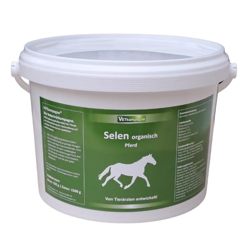 VETkampagne Selen organisch Pulver hochkonzentriert 1500 g | Pferd von Vetkampagne
