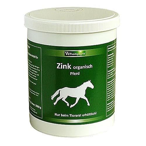 VETkampagne Zink organisch Pulver hochkonzentriert 500 g | Pferd Hufe Haut Immunsystem von Vetkampagne