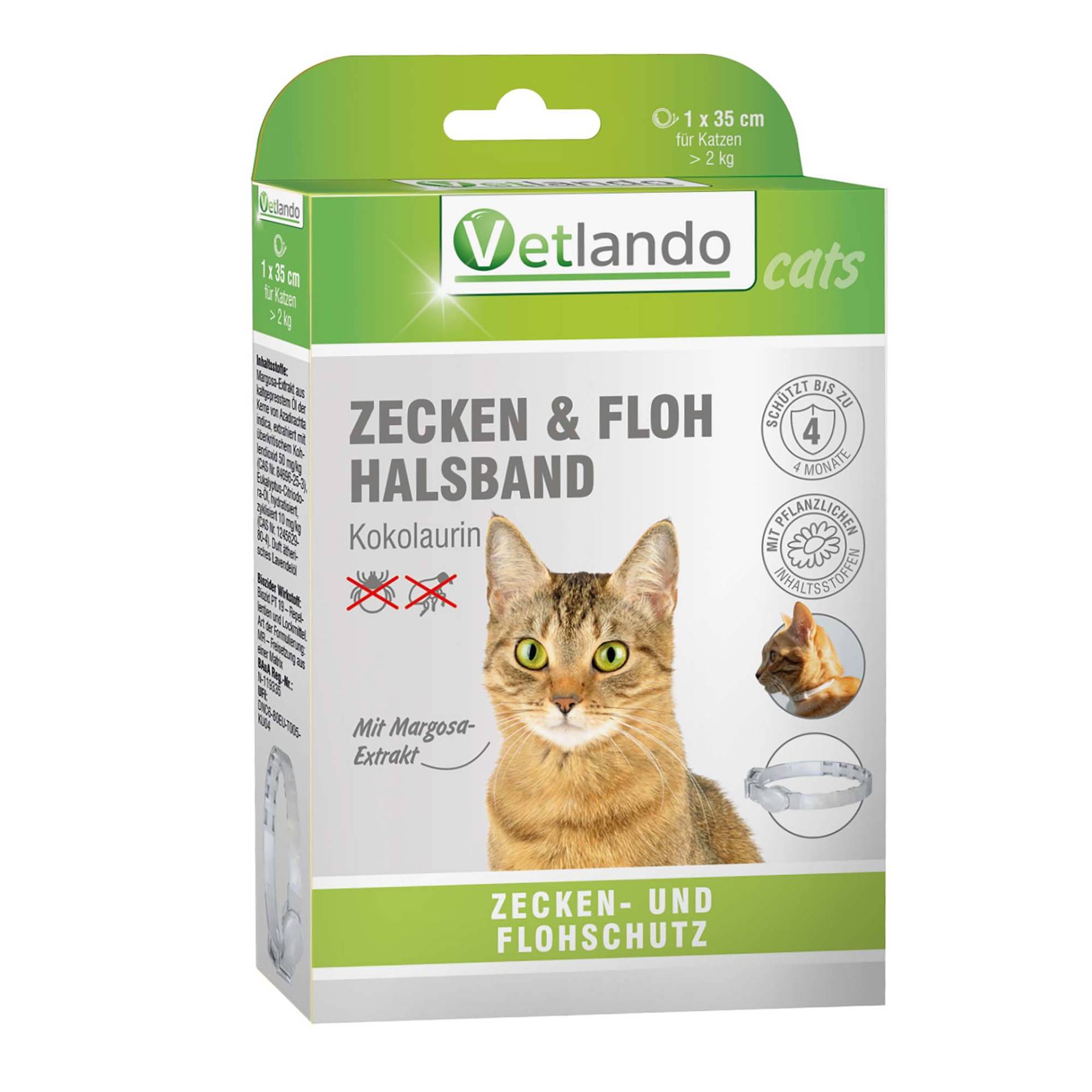 Vetlando Kokolaurin Zecken- & Floh-Halsband Katze - 1 Stück von Vetlando