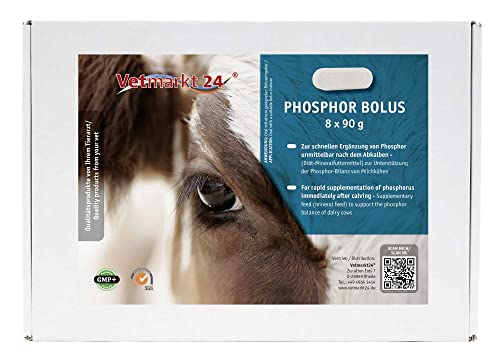 Vetmarkt24 Bolus - Phosphor - in 8er Vorteilspackung - zur UnterstüTzung der Phosphor-Bilanz von MilchküHen Vetmarkt24 Bolus - Phosphor - in 8er Vorteilspackung - zur UnterstüTzung der Phosphor-Bilanz von MilchküHen von Vetmarkt24