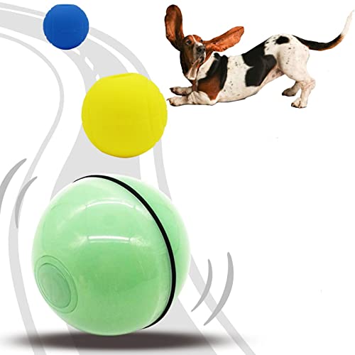 Vetmor Aktiver Rollball für Hunde, interaktives Hundespielzeug für Unterhaltung und Stimulation Wicked Active Rolling Ball mit 2 Ersatz-Schutzhüllen aus Silikon für Katzen und kleine Hunde (grün) von Vetmor