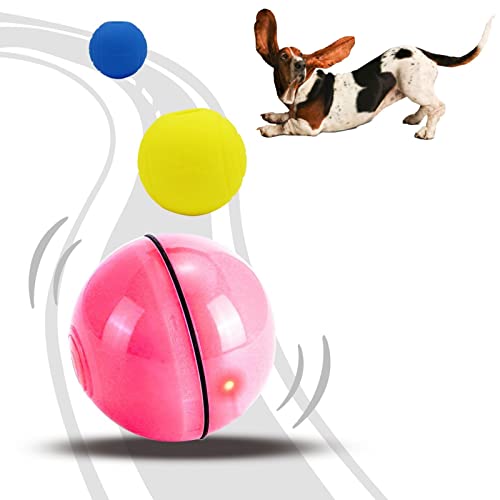 Vetmor Interaktives Hundespielzeug für Unterhaltung & Stimulation Wicked Ball mit 2 Ersatz-Schutzhüllen aus Silikon für Katzen und kleine Hunde (Rosa) von Vetmor
