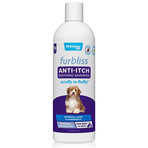 Furbliss Anti-Juckreiz-Hundeshampoo für juckende Haut mit beruhigender Kamille und kühlender Pfefferminze, Haferflocken-Shampoo für Hunde mit natürlichen Inhaltsstoffen Furbliss Anti-Juckreiz-Hundeshampoo für juckende Haut mit beruhigender Kamille und kühlender Pfefferminze, Haferflocken-Shampoo für Hunde mit natürlichen Inhaltsstoffen von Vetnique