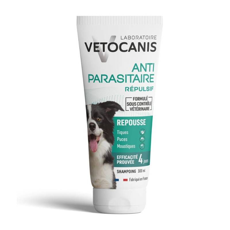 Vetocanis Repellierendes Floh- und Zecken-Shampoo für Hunde - 300 ml von Vetocanis