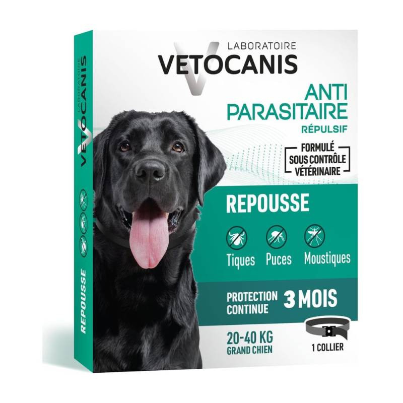 Vetocanis Repellierendes Floh- und Zeckenhalsband für Hunde - Größe L: 20 - 40 kg Vetocanis Repellierendes Floh- und Zeckenhalsband für Hunde - Größe L: 20 - 40 kg von Vetocanis